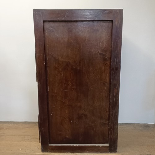 1316 - A vintage oak four drawer filing cabinet, 43 cm wide