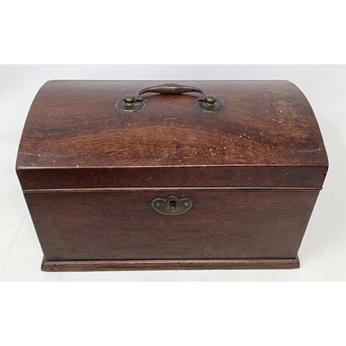 1070 - An oak box, a rosewood hand mirror, assorted silver plate, and other items (qty)