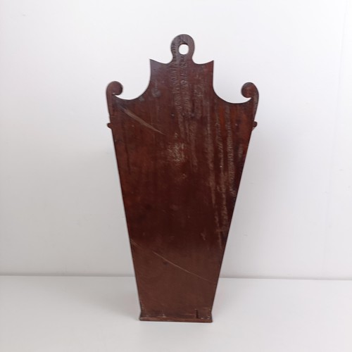 1082 - A mahogany wall hanging cutlery box, 25 cm wide