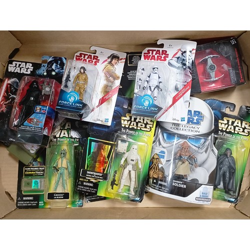 128 - Assorted Star Wars toys, models and memorabilia, some boxed (2 boxes)