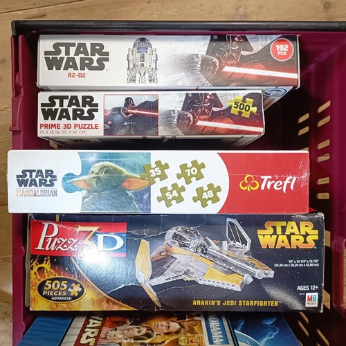 129 - A large Star Wars Chewbacca model, 52 cm, a storm trooper and assorted Star Wars games, memorabilia ... 