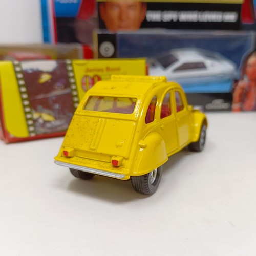 125 - A Corgi James Bond 007 Citroen 2 CV from For Your Eyes Only, boxed, and assorted other boxed James B... 