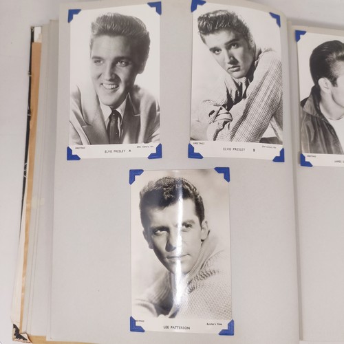 126 - A scrapbook album of the stars, to include Elvis Presley and Cliff Richard, some signed