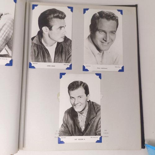 126 - A scrapbook album of the stars, to include Elvis Presley and Cliff Richard, some signed