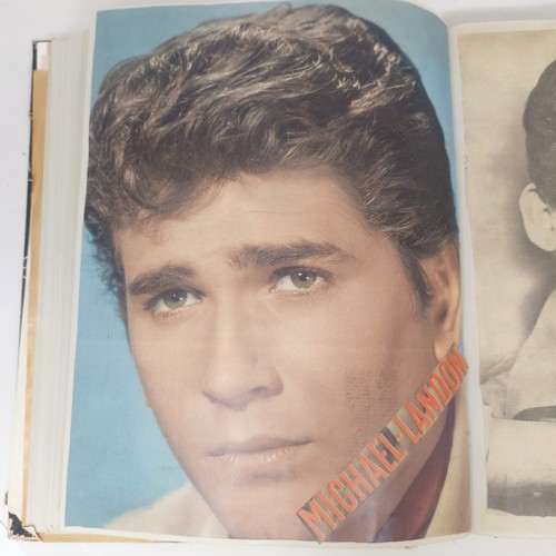 126 - A scrapbook album of the stars, to include Elvis Presley and Cliff Richard, some signed