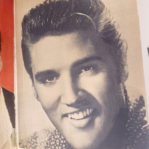 126 - A scrapbook album of the stars, to include Elvis Presley and Cliff Richard, some signed