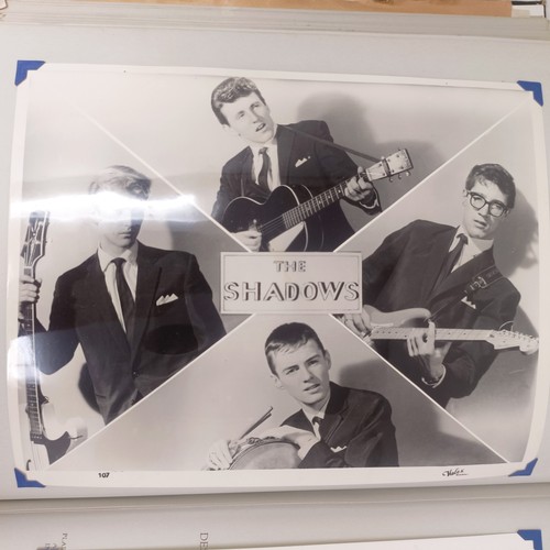 126 - A scrapbook album of the stars, to include Elvis Presley and Cliff Richard, some signed