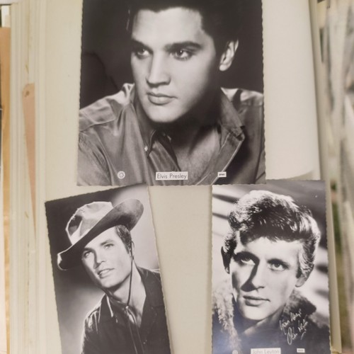 126 - A scrapbook album of the stars, to include Elvis Presley and Cliff Richard, some signed