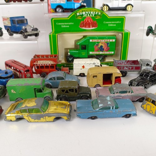 209 - Assorted play worn and boxed model cars