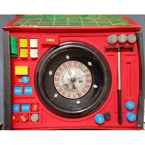 220 - A roulette wheel, assorted models and other toys (2 boxes) Provenance: Sold on behalf of SNCB Charit... 