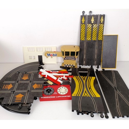 221 - Assorted Scalextric accessories and track (qty)