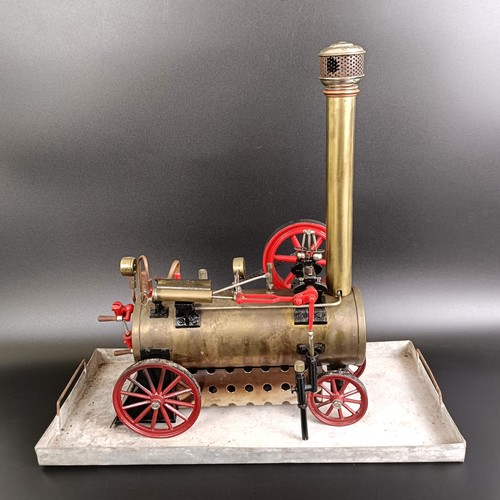 200 - An early 20th century Bing model steam engine, 38 cm wide