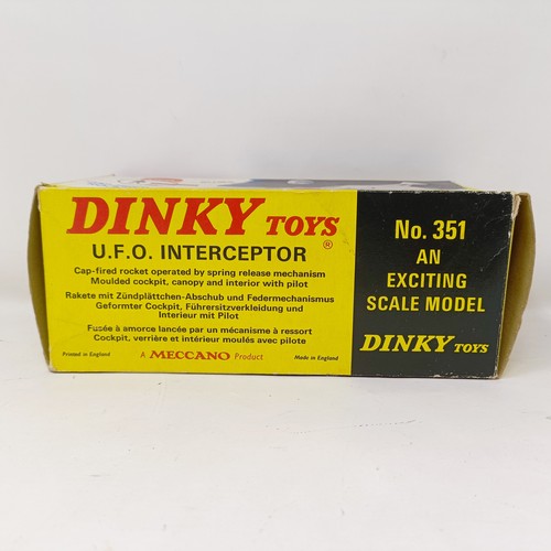 224 - A Dinky Toys UFO Interceptor, No 351, boxed