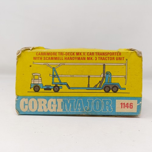 225 - A Dinky Toys single decker bus, No 283, a Bedford TK Coal Lorry, No 425, a Corgi Major model, No 114... 