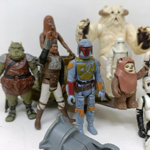 235 - Assorted vintage Star Wars toys, all play worn and unboxed (box)