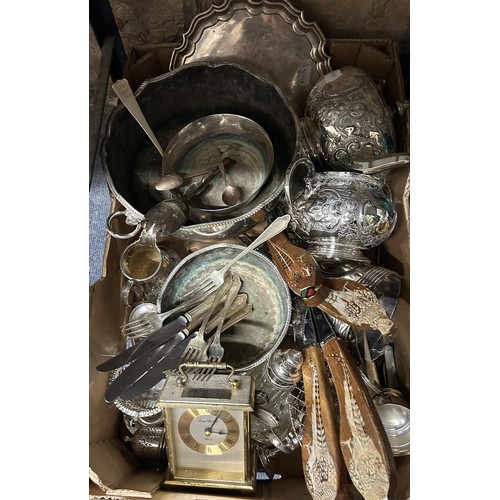 996 - Assorted silver plate (box)