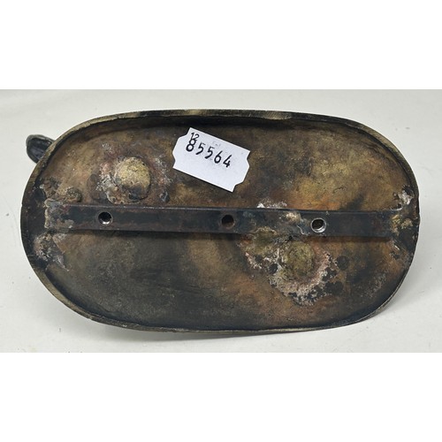 1024 - A bronze figure of a cocker spaniel, on a rounded rectangular base, 14 cm high, a bronze figure of a... 