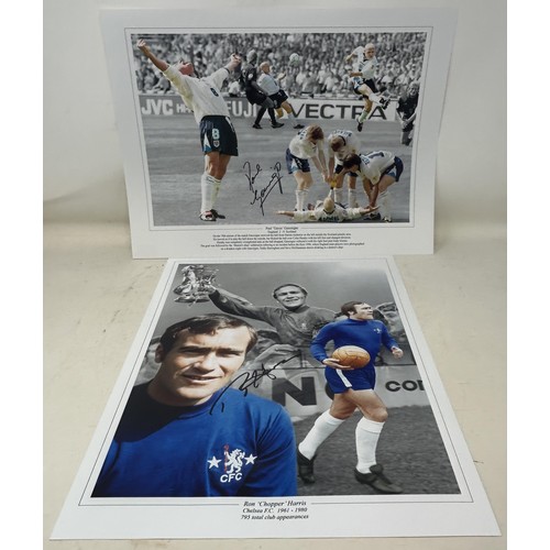 1004 - Paul Gascoigne autograph on a photograph from Euro '96, England 2 Scotland 0 game, and a Ron Chopper... 