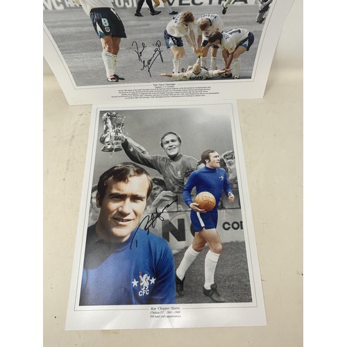 1004 - Paul Gascoigne autograph on a photograph from Euro '96, England 2 Scotland 0 game, and a Ron Chopper... 