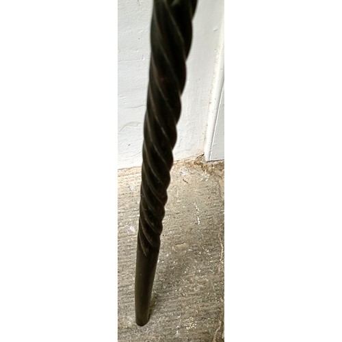 1121 - A carved ebony walking stickProvenance: Part of a single owner collection of walking sticks and rela... 