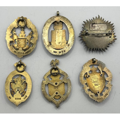 829 - A silver Masonic medal, for the Royal Masonic Benevolent Fund, and five other silver medals (6)