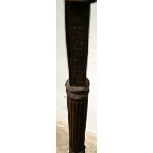 770 - A good folk art walking stick, handle carved in the form of two bearded men, 84 cm Provenance: Part ... 