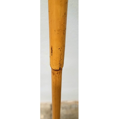 771 - An early 20th century novelty walking stick, handle carved in the form of a bulldog, with a silver p... 