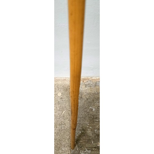 771 - An early 20th century novelty walking stick, handle carved in the form of a bulldog, with a silver p... 