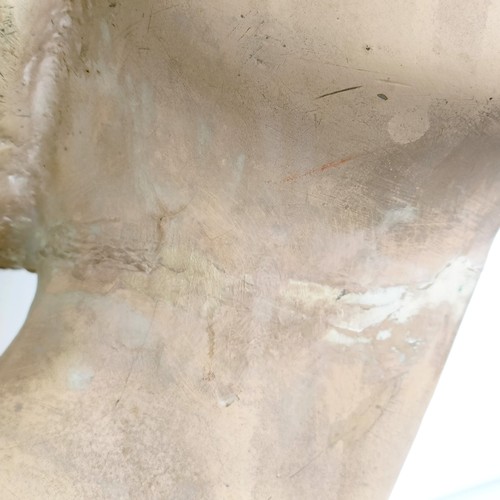 3 - A shop plaster bust of a lady, 38 cm