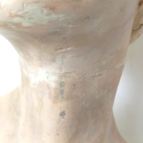3 - A shop plaster bust of a lady, 38 cm