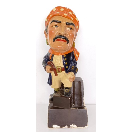 12 - A Will's Pirate Shag advertising figure, not branded, 40 cm high