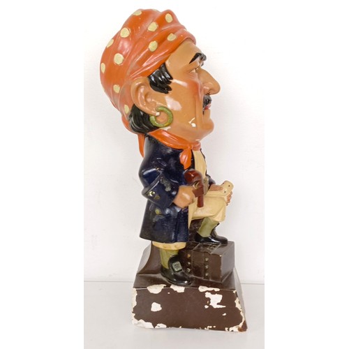 12 - A Will's Pirate Shag advertising figure, not branded, 40 cm high