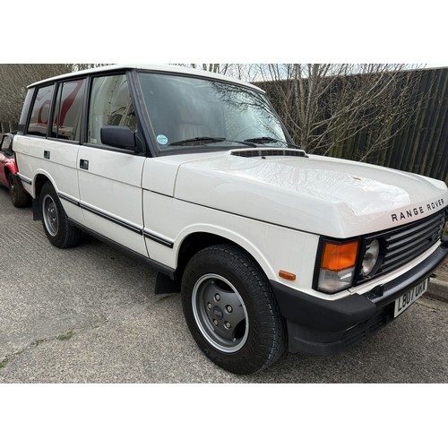 1993 Range Rover Vogue 3.9 AutoRegistration number L807 ORWWhiteApprox ...