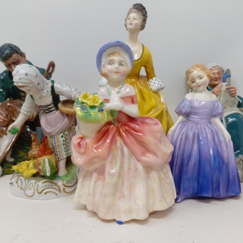 786 - ***Regretfully Withdrawn*** Assorted Royal Doulton figures, film photographs, and assorted postcards... 