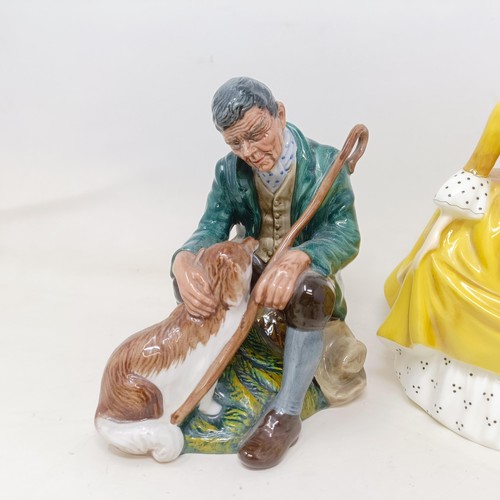 786 - ***Regretfully Withdrawn*** Assorted Royal Doulton figures, film photographs, and assorted postcards... 