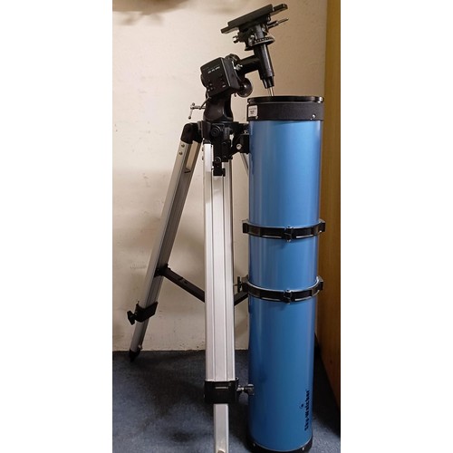 797 - An astronomical telescope, EQ2 Motordrive, Sky-Watcher, and tripod