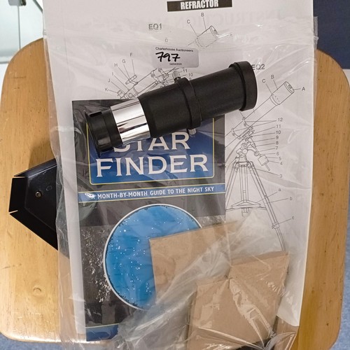 797 - An astronomical telescope, EQ2 Motordrive, Sky-Watcher, and tripod