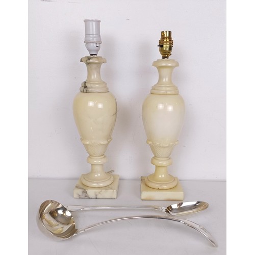 809 - A pair of marble lamp bases, a Royal Doulton Fairfax pattern part dinner service, assorted dinner wa... 