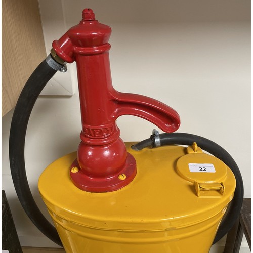 22 - A restored Shell forecourt oil dispenserPlease see our terms and conditions in relation to collectio... 