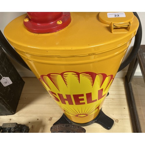 22 - A restored Shell forecourt oil dispenserPlease see our terms and conditions in relation to collectio... 
