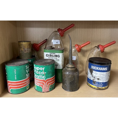 48 - Four Lucas Battery glass Fillers, and other forecourt itemsPlease see our terms and conditions in re... 