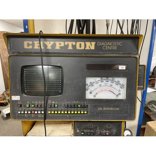 53 - A Crypton 335 Motorscope Diagnostic Centre, approx. 198 cm high (overall)Please see our terms and co... 