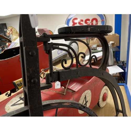 58 - A child's copy of a Ordinary bicycle (penny farthing), 84 cm high, on a standPlease see our terms an... 