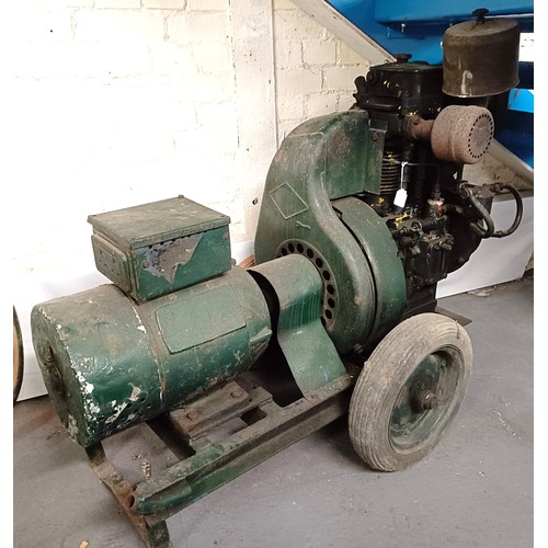 A WWII era generator, used post war on a Somerset farm for years, most ...