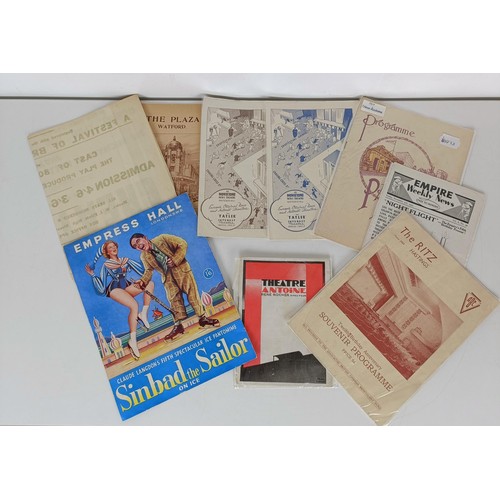 769 - A film poster, L'Ame Soeur and a small group of ephemera