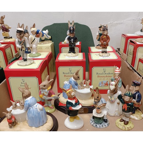 615 - Assorted Royal Doulton Bunnykins figures, (23) (16 unboxed), (7 boxed)