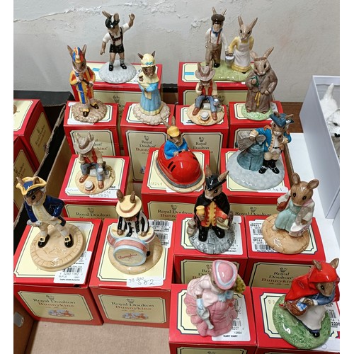 616 - Assorted Royal Doulton Bunnykins figures, all boxed (15)