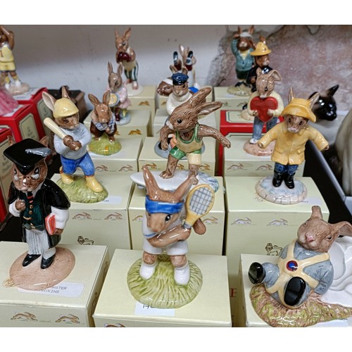 620 - Assorted Royal Doulton Bunnykins figures, all boxed (15)