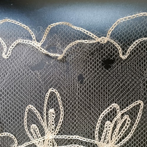 628 - A vintage wedding veil, in original box