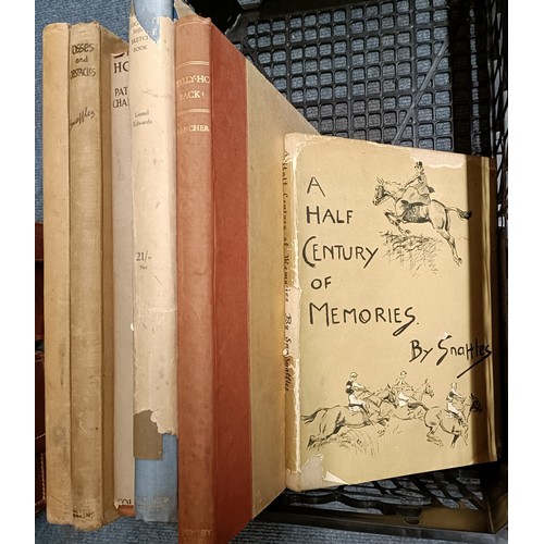632 - Snaffles, My Sketch Book In The Shiny, Osses and Obstacles, The Horn, illustrated by Lionel Edwards,... 
